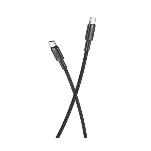 Cablu pentru incarcare 100W Quick Charge si transfer date Type-C la Type-C 1.5 m negru
