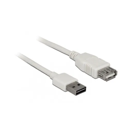 Cablu prelungitor USB 2.0 USB-A tata la USB-A mama alb 1.8 m MIV