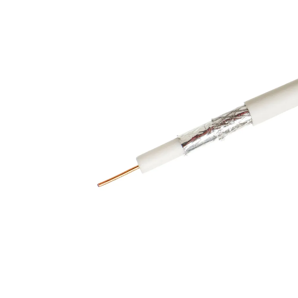 Cablu TV Lexman, coaxial, 17VATC FC-E, 10 m, PVC, alb