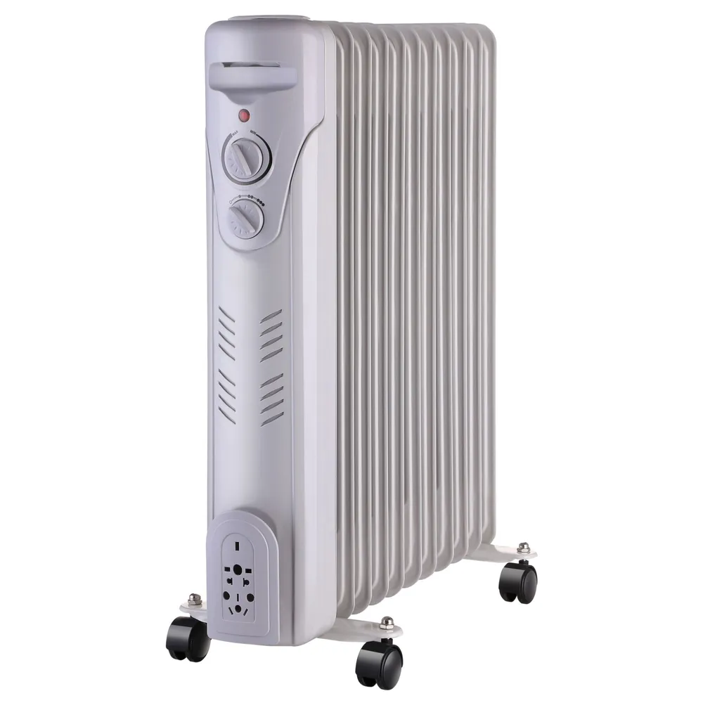 Calorifer electric Paxton RE-11-2500Y / YL-B26-11, 3 trepte, 2500 W, 580 x 125 x 486 mm, 11 elementi, termostat reglabil