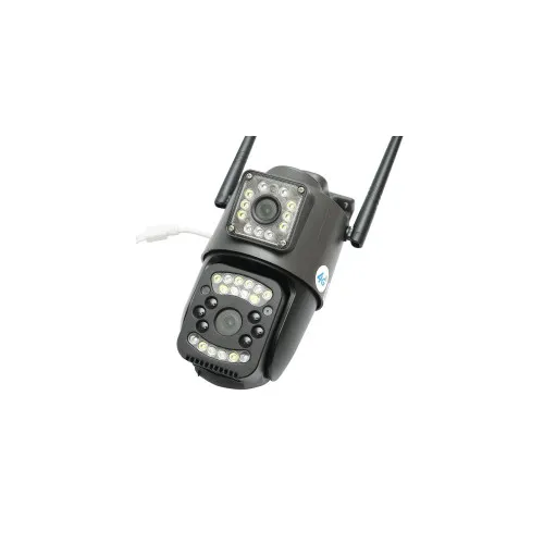 Camera de supraveghere lentila duala 8MP, P2P WIFI 4G 1080P, PTZ cu senzor de miscare, detectie umana si aplicatie V380 Pro — imaginea 3