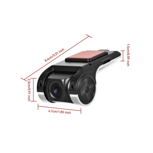 Camera DVR USB pentru navigatie auto cu Android Full HD 1080p — imaginea 2