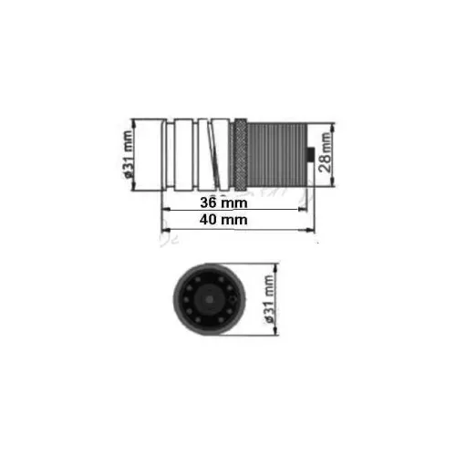 Camera marsarier / fata 12V — imaginea 2