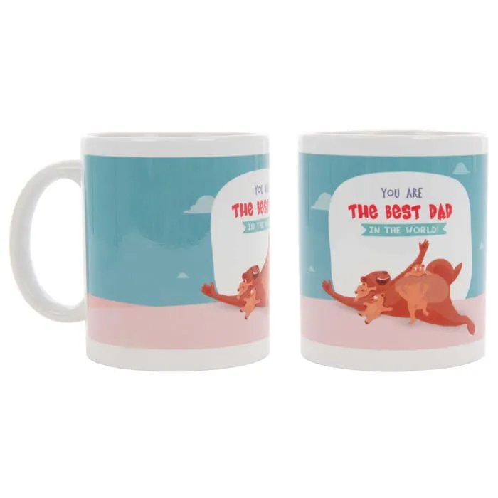 Cana cu mesaj Best dad, ceramica, multicolor, 250 ml