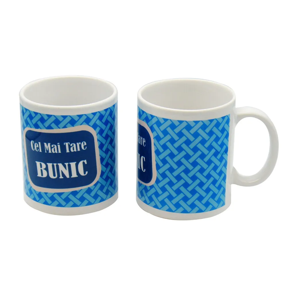 Cana cu mesaj Cel mai bun bunic, ceramica, multicolor, 250 ml