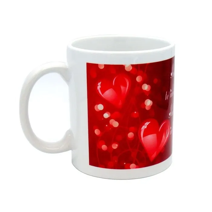 Cana cu mesaj Iubirea nu este un targ, ceramica, multicolor, 250 ml