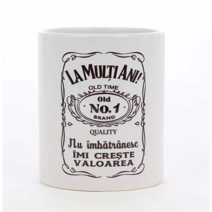 Cana cu mesaj La multi ani no.1, ceramica, 250 ml