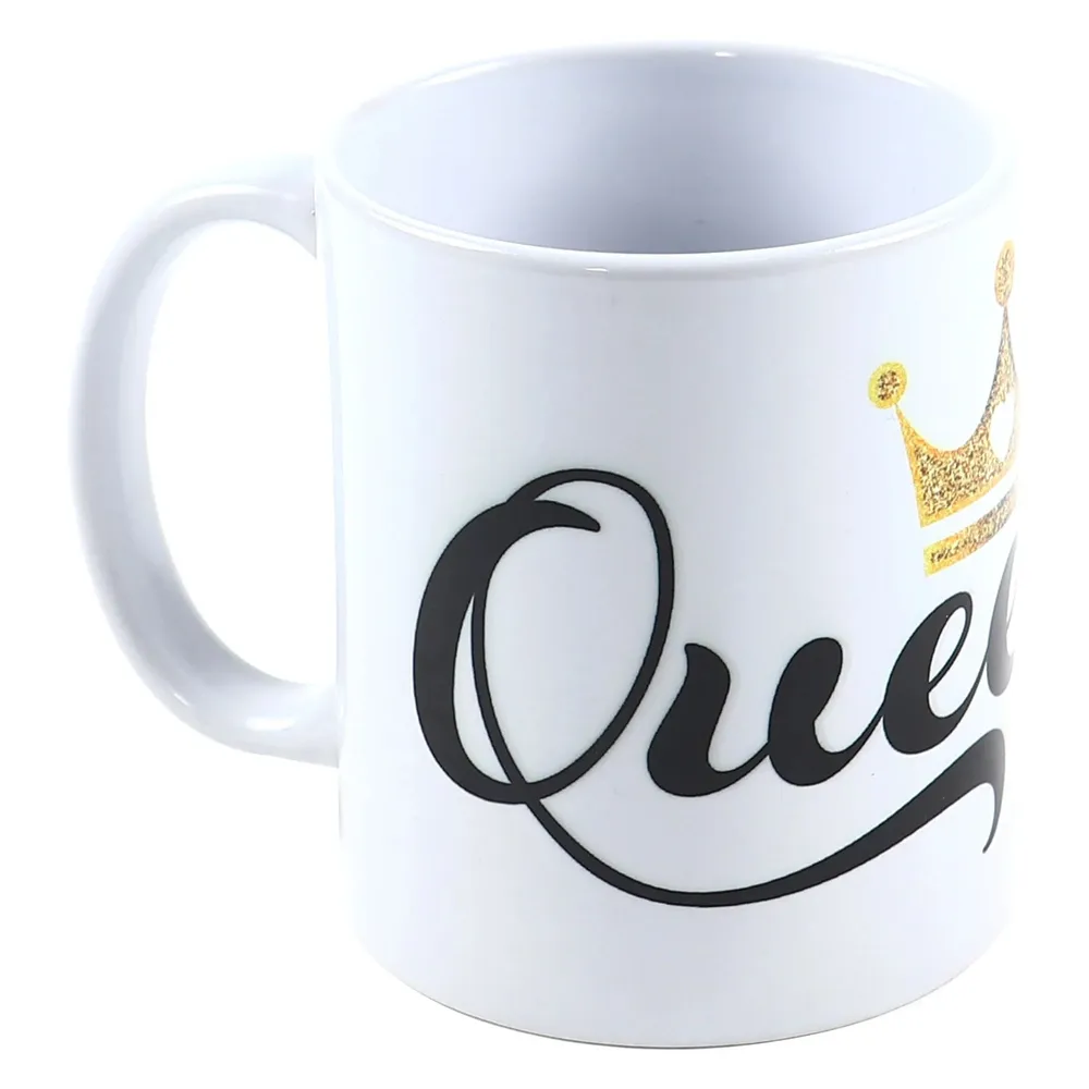 Cana cu mesaj, Queen, ceramica, multicolor, 330 ml
