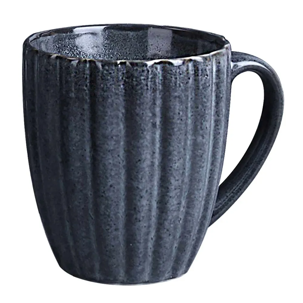 Cana D4014B, portelan, gri inchis, 320 ml