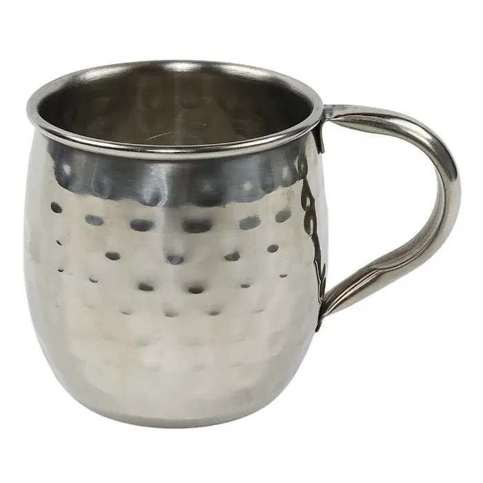Cana inox argintiu, 450 ml