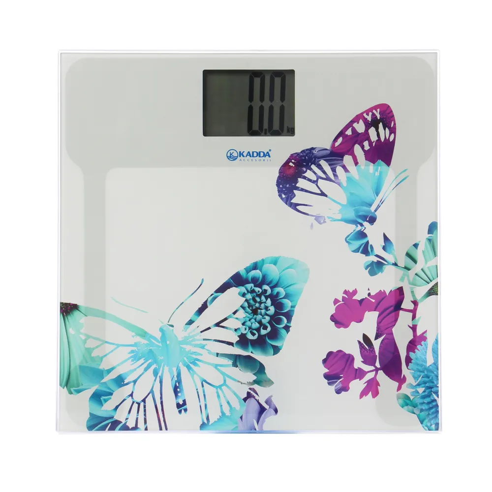 Cantar electronic pentru baie, sticla ABS, LCD, 150 kg