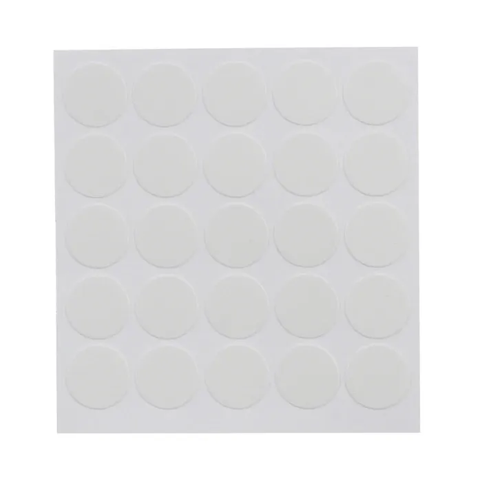 Capac autoadeziv, pentru mascare suruburi mobila, 12 mm, alb, set 100 bucati