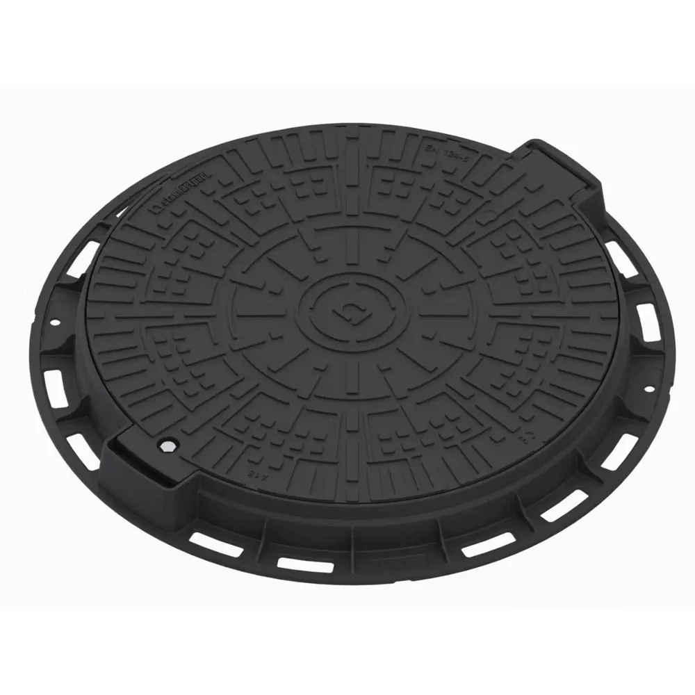Capac negru rotund pentru gradina, A15, PP, D 800 mm