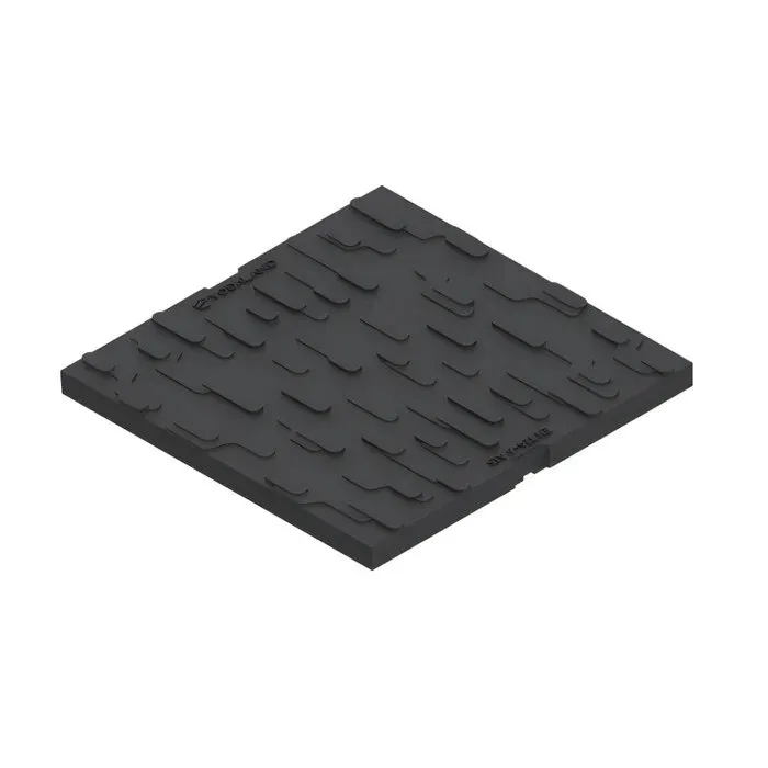 Capac pentru camin Vodaland, polipropilena, negru, A15, 400 x 400 mm