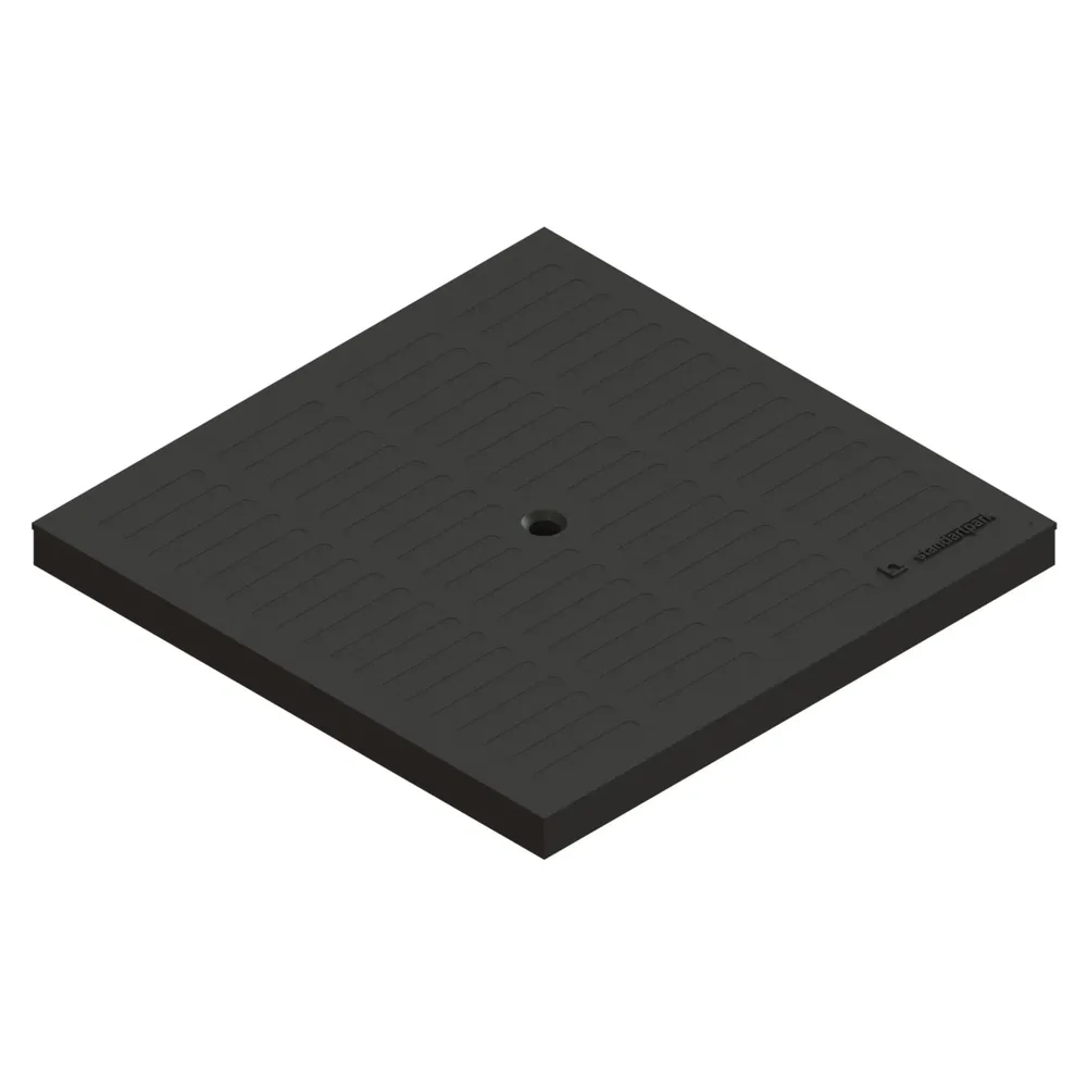 Capac pentru camin Vodaland, PP, negru, A15, 300 x 300 mm