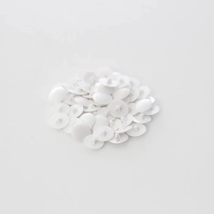 Capac plastic, pentru mascare suruburi mobila, PZ1, alb, set 50 bucati