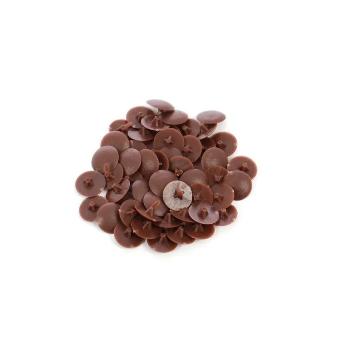 Capac plastic, pentru mascare suruburi mobila, PZ1, maro, set 50 bucati