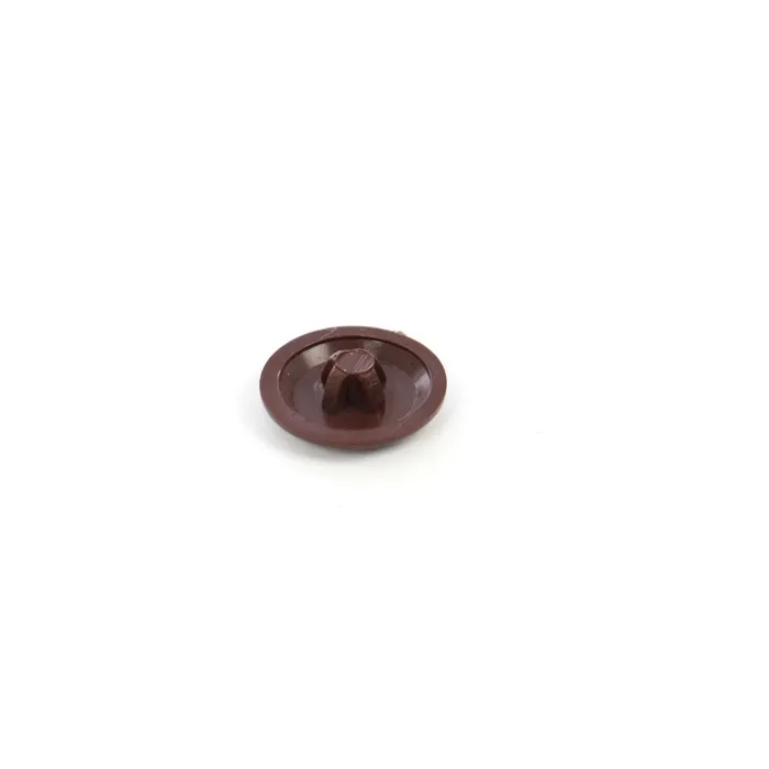 Capac plastic, pentru mascare suruburi mobila, PZ2, maro, set 50 bucati