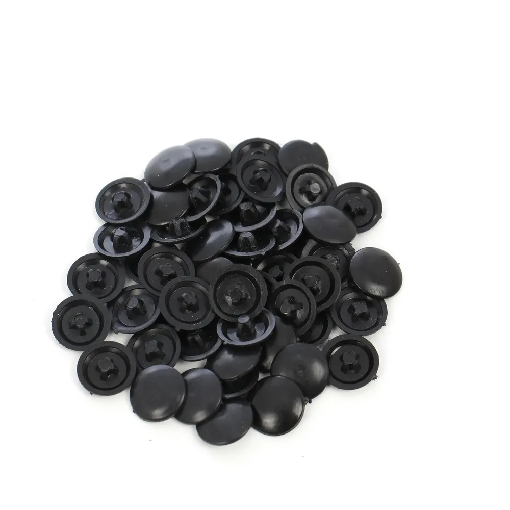 Capac plastic, pentru mascare suruburi mobila, PZ2, negru, set 50 bucati