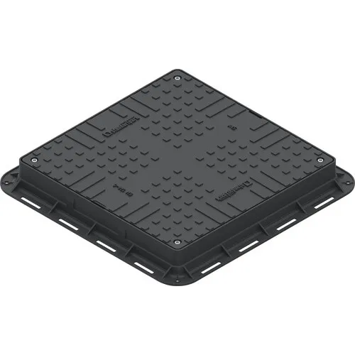 Capac polipropilena VODALAND A15 700x700 mm H 80 mm negru