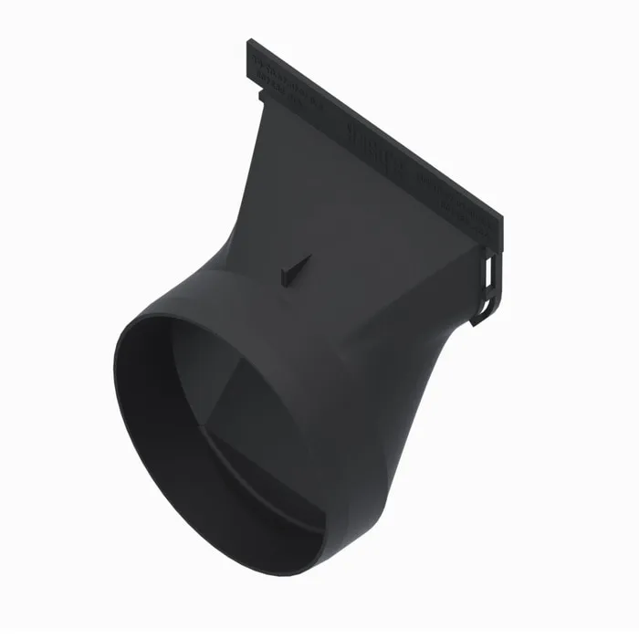 Capac rigola exterioara Vodaland Spark2, polipropilena, iesire D 110, 158 x 125 x 83 mm