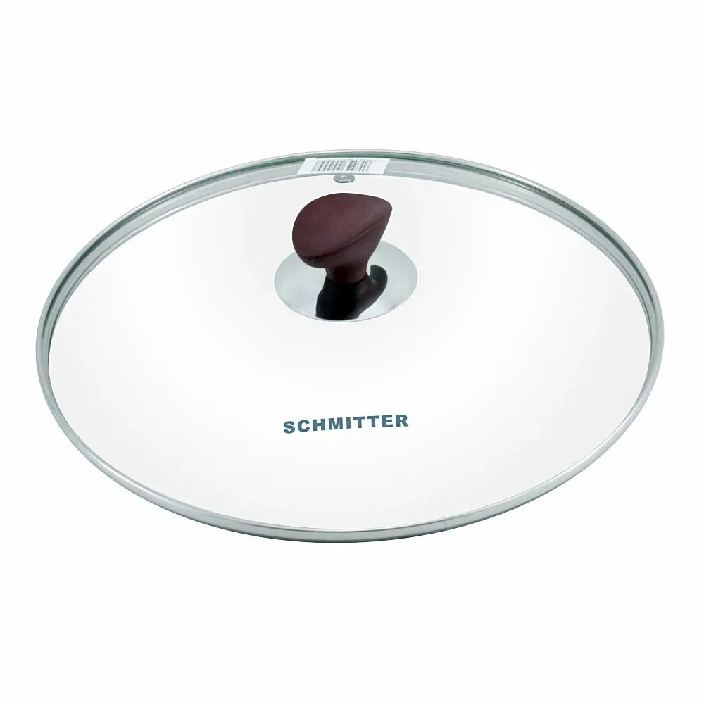 Capac, sticla termorezistenta, Schmitter, 26 cm, rotund, transparent