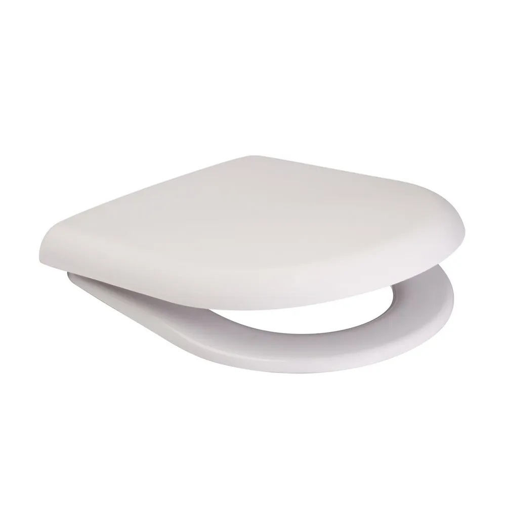 Capac WC Roma, din plastic, inchidere standard, alb