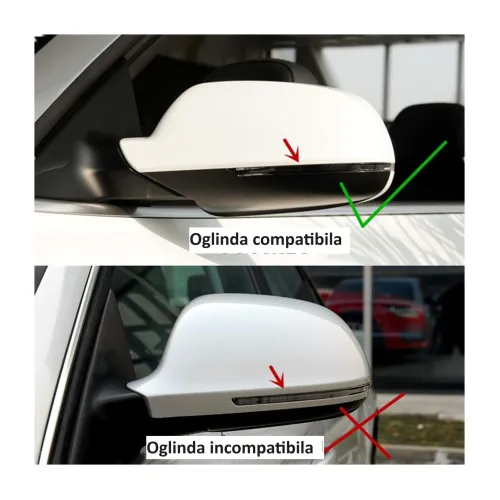 Capace oglinda tip Batman auto compatibile Audi A4 B8 B8 FL 2008-2015 — imaginea 5