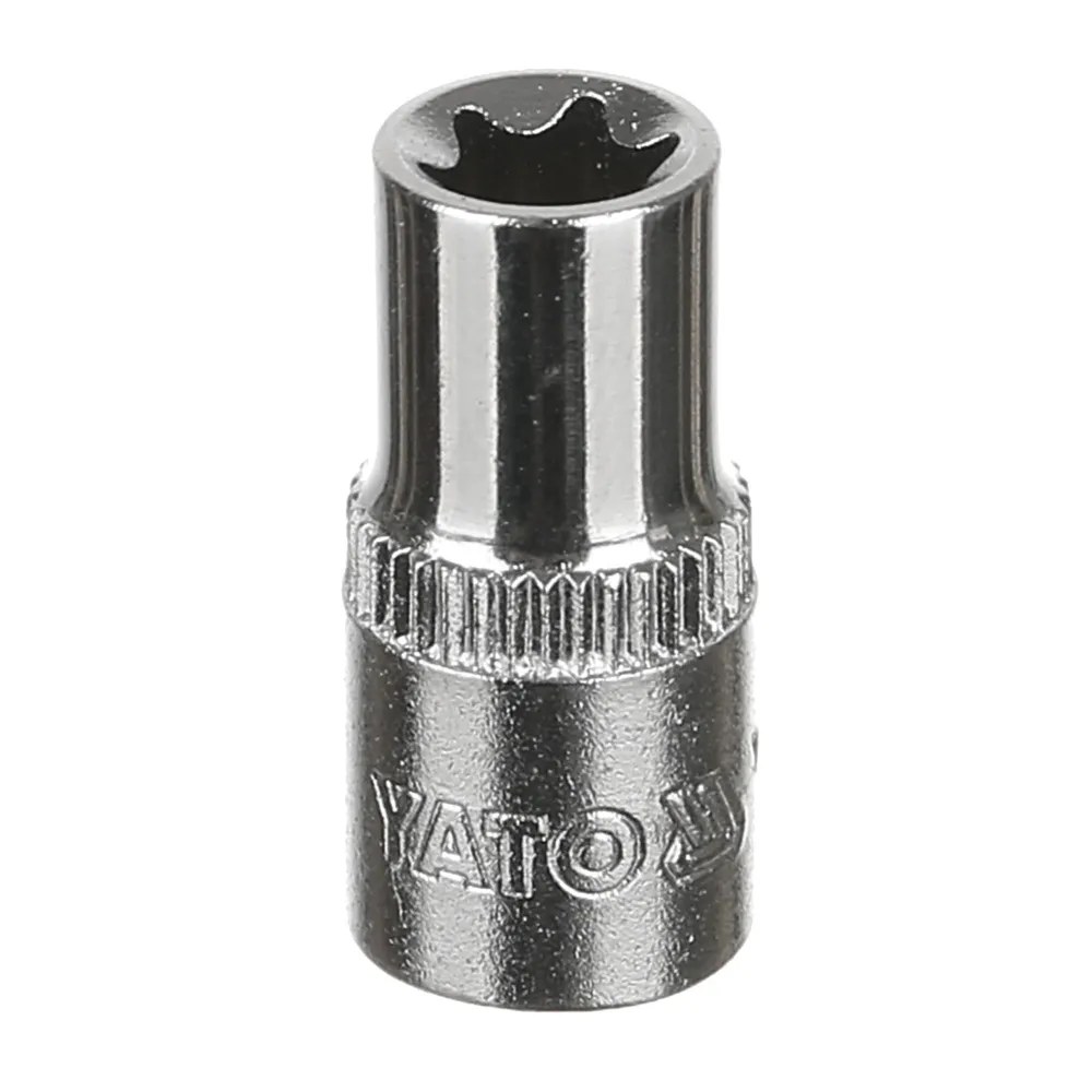 Capat tubulara torx Yato, otel crom-vanadiu, 1/4" - E8