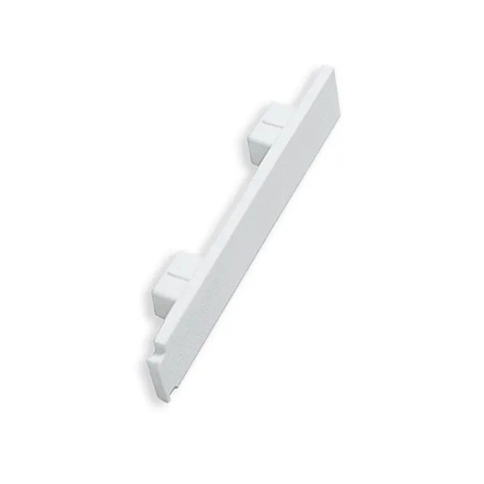 Capete GE3, 5442, pentru sina cu 3 canale, PVC, alb