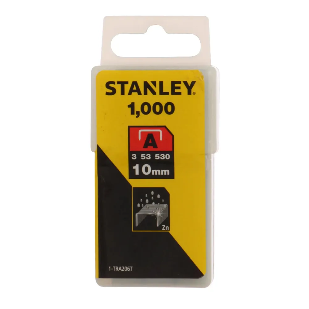 Capse tip A, Stanley, 10 mm, set 1000 bucati