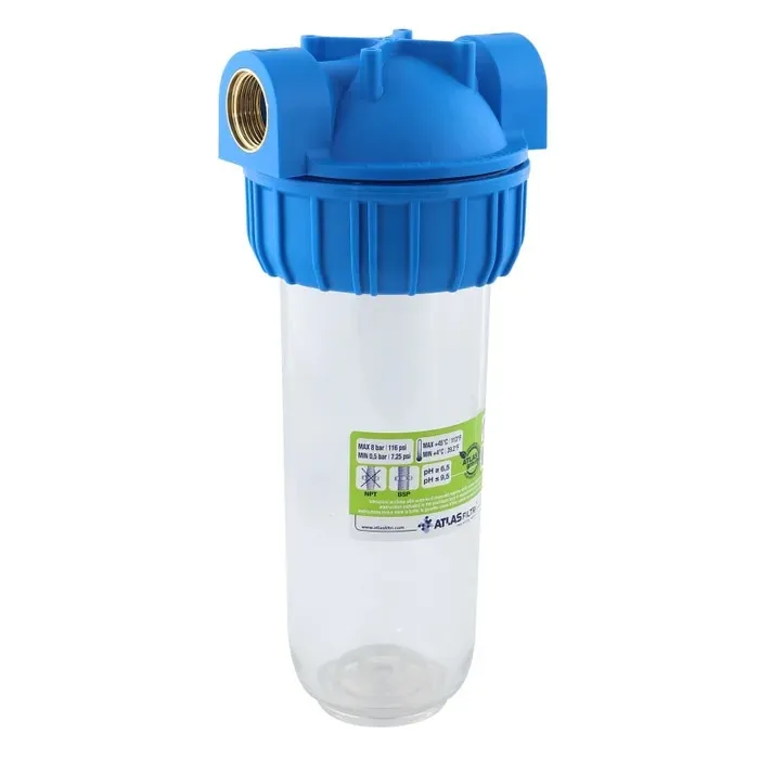 Carcasa filtru apa potabila ATLAS Filtri 10, Senior Plus 3P- AFO BX - AS, 3/4"