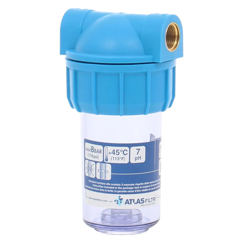 Carcasa filtru apa potabila ATLAS Filtri Mignon Plus 5, L3P MFO - AS, 1/2"