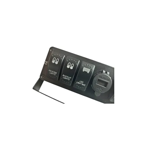Carcasa suport cu 6 întrerupătoare tip Rocket voltmetru si USB — imaginea 3