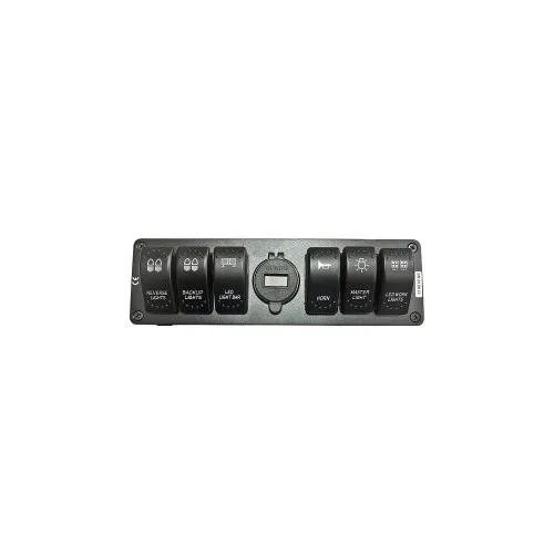 Carcasa suport cu 6 întrerupătoare tip Rocket voltmetru si USB