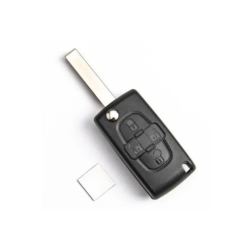 Carcasa telecomanda compatibila Peugeot, cu lamela — imaginea 3