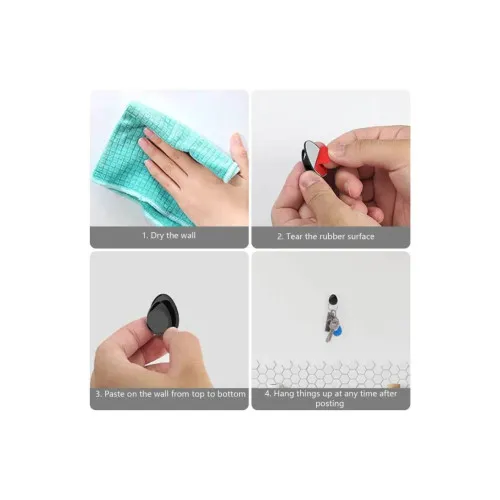 Carlig autoadeziv auto Premium pentru agatare cabluri si accesorii set 4 bucati — imaginea 4