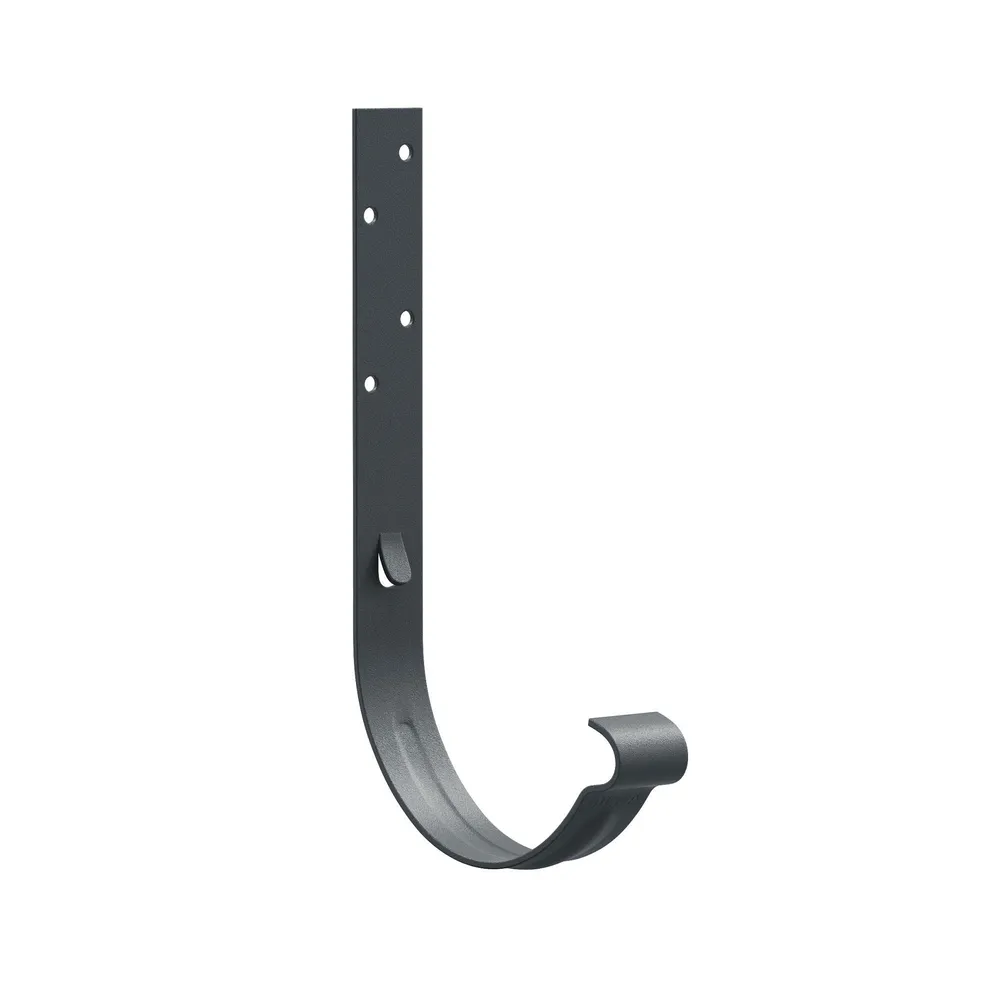 Carlig jgheab Bilka, gri grafit mat, 125 mm x 160 mm, metal