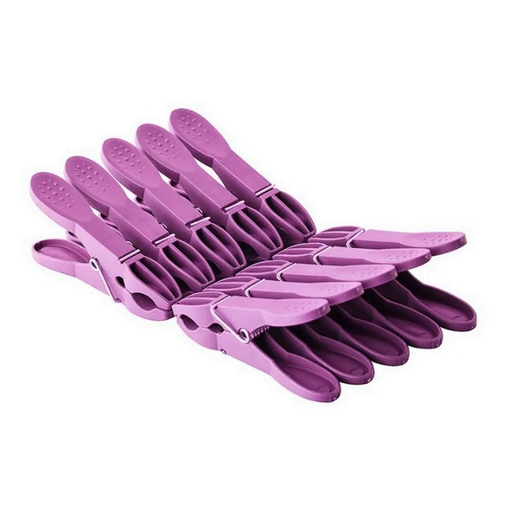 Carlige rufe, plastic, mov, 10 bucati