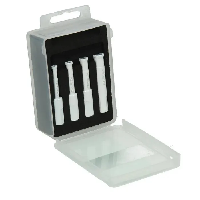 Carota pentru taiere faianta / gresie / granit / marmura, Hikoki 4100519, 5 - 10 mm, cu rezervor apa, set 4 bucati