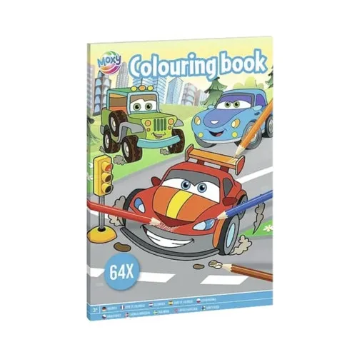 Carte de colorat A4 curse, 64 modele
