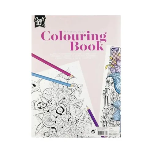 Carte de colorat A4 Florals, 64 modele