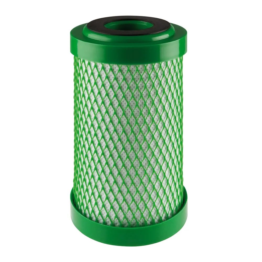 Cartus filtrare apa ATLAS Filtri CB-EC VOC 5 SX, RE5392108, bloc de carbon, pentru carcase filtrare, filtrare sedimente/clor/metale grele/compusi organici volatili/chisturi protozoare, imbunatatirea gustului si mirosului, 1.83 l/min, 5 microni