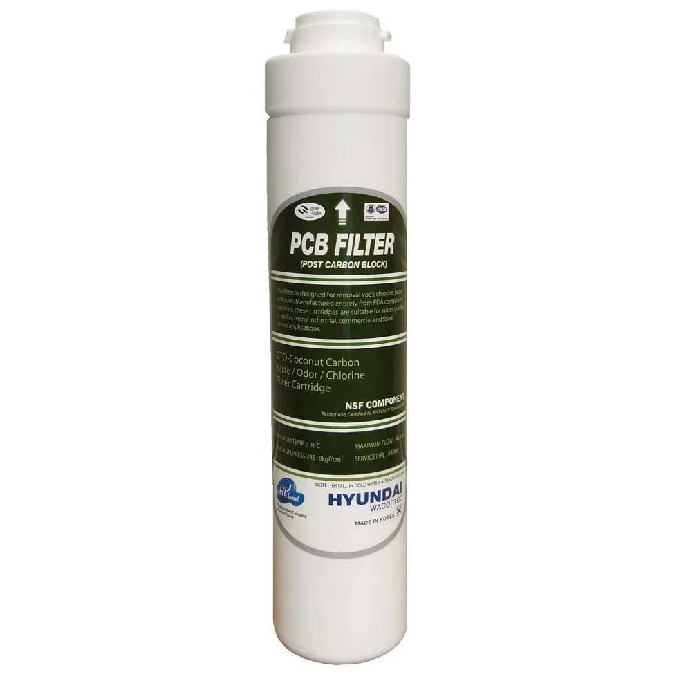Cartus filtrare apa Waco HQ-7, carbon activat, pentru sistem filtrare, filtrare clor/materiale sintetice cancerigene/insecticidele, 4 l/min, 0.1 microni