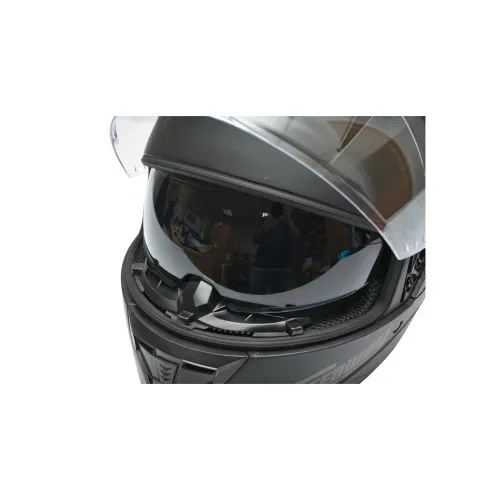 Casca moto integrala negru mat cu viziera transparenta si ochelari de soare, marimea L Arcane II — imaginea 7