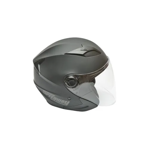 Casca moto tip jet neagra, model urban cu viziera transparenta si ochelari de soare, marimea L — imaginea 4