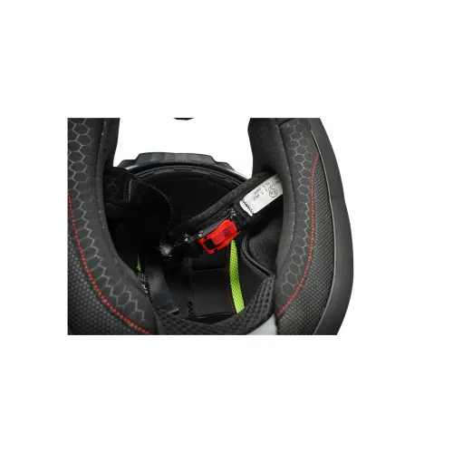 Casca motocross integrala negru mat cu viziera transparenta si ochelari de soare marimea XL Lion — imaginea 7