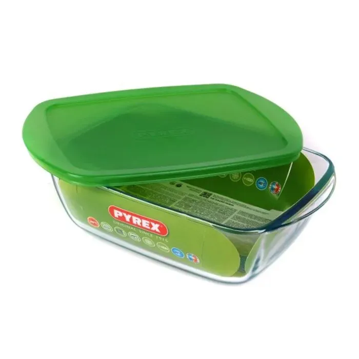 Caserola alimente, 216P000/6145, sticla termorezistenta, rectangulara, transparent, 2.5 L