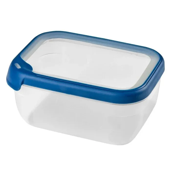 Caserola alimente, Curver Grand Chef, plastic, dreptunghiulara, bleumarin + transparent, 1.8 L