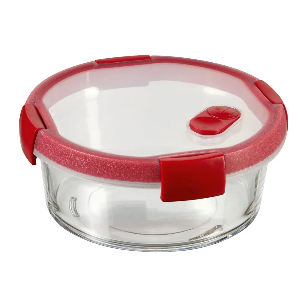 Caserola alimente, Curver Smart Cook, sticla, rotunda, transparent, 0.6 L